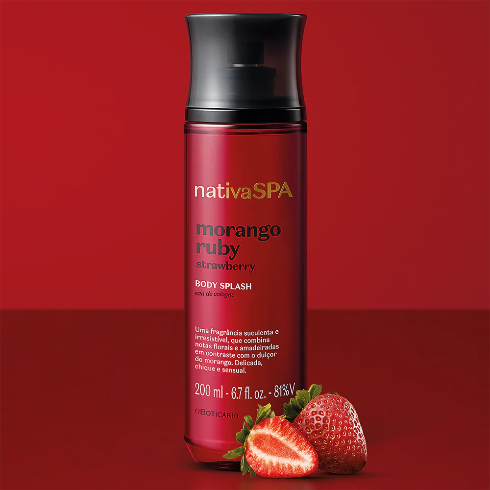 Body Splash Nativa Spa Morango Ruby, 200ml - Image 2