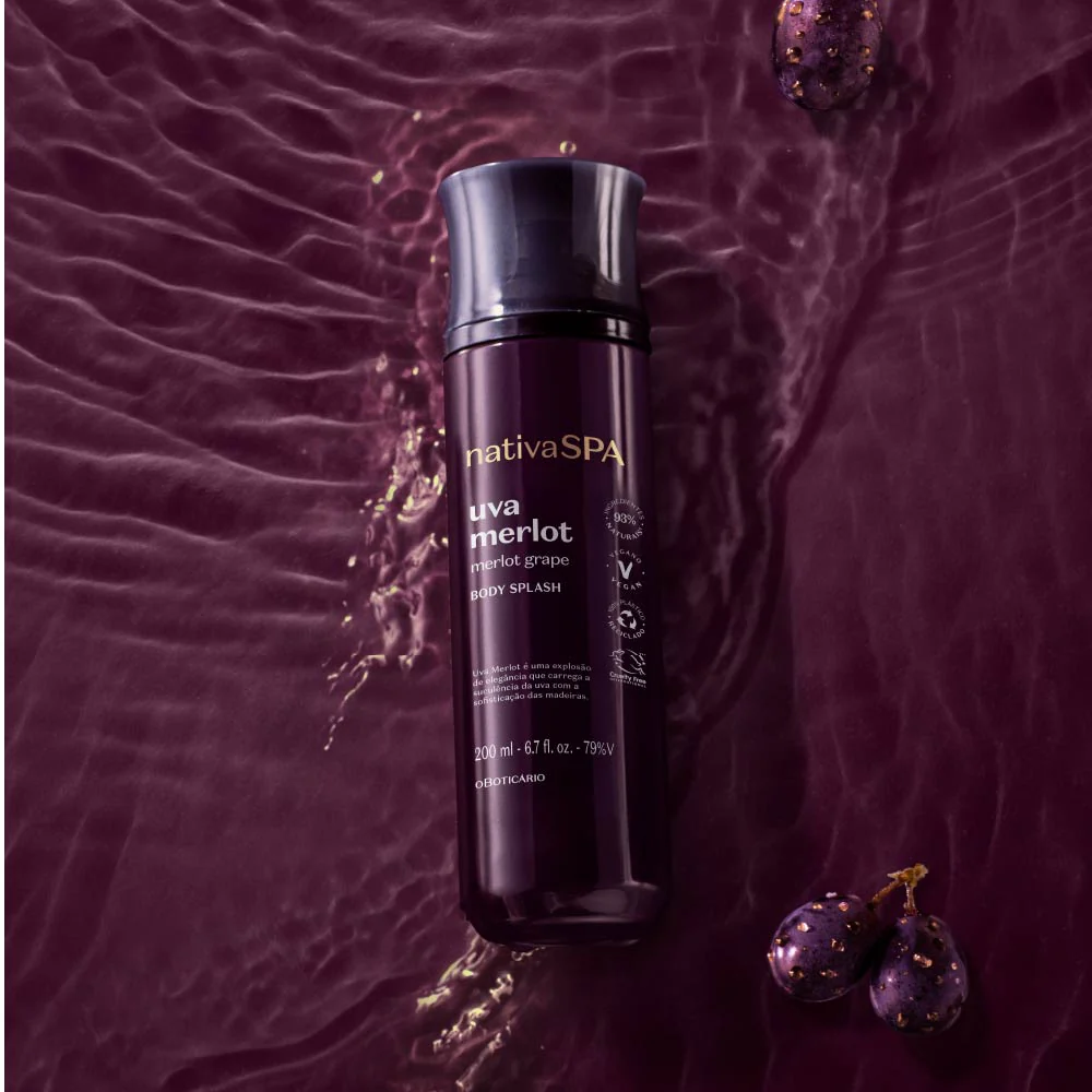 Body Splash Nativa Spa Uva Merlot, 200ml - Image 3