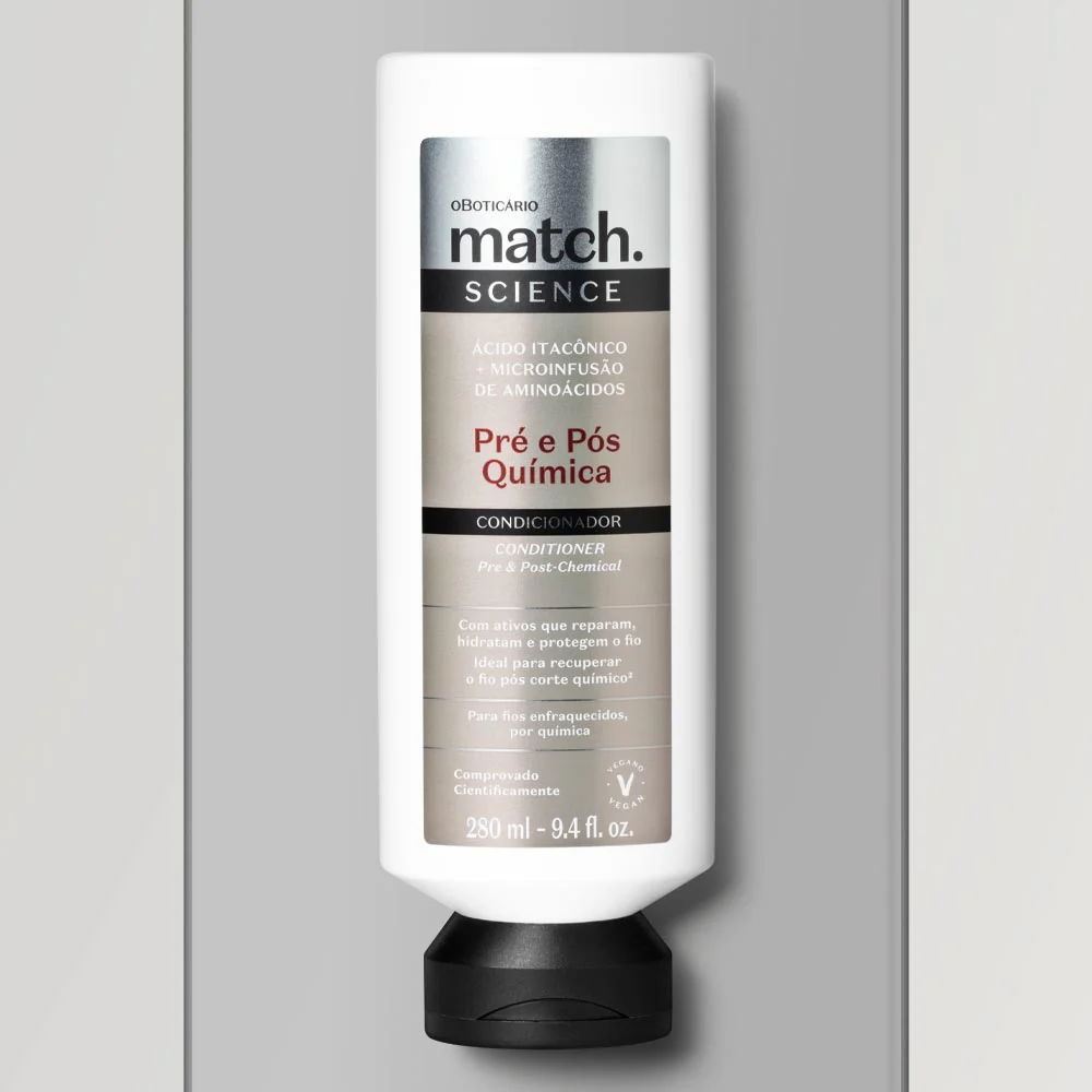Condicionador Match Science Pré e Pós-Química, 280ml - Image 4