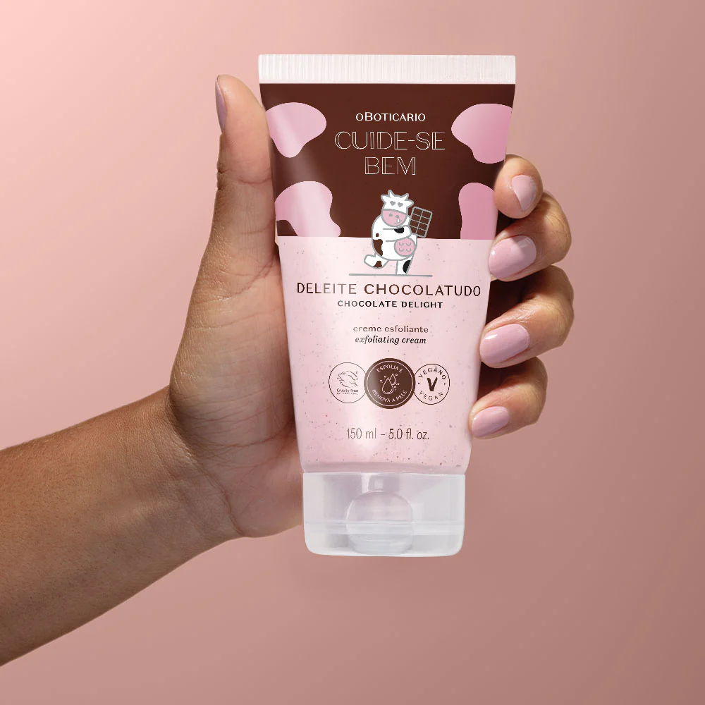 Creme Esfoliante Corporal Cuide-se Bem Deleite Chocolatudo 150ml - Image 3
