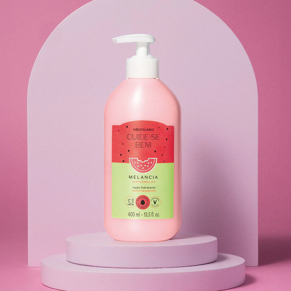 Loção Hidratante Corporal Cuide-se Bem Melancia, 400ml - Image 3