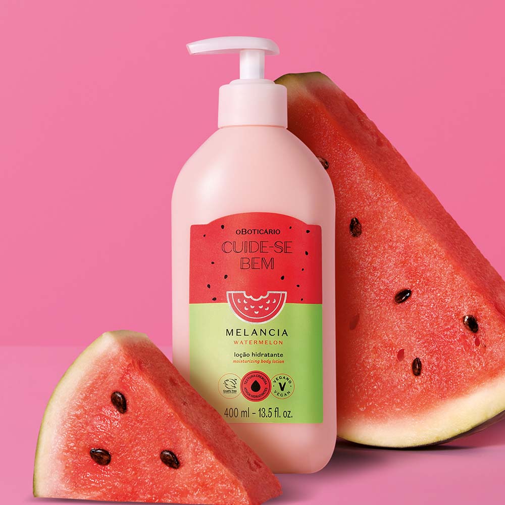 Loção Hidratante Corporal Cuide-se Bem Melancia, 400ml - Image 8