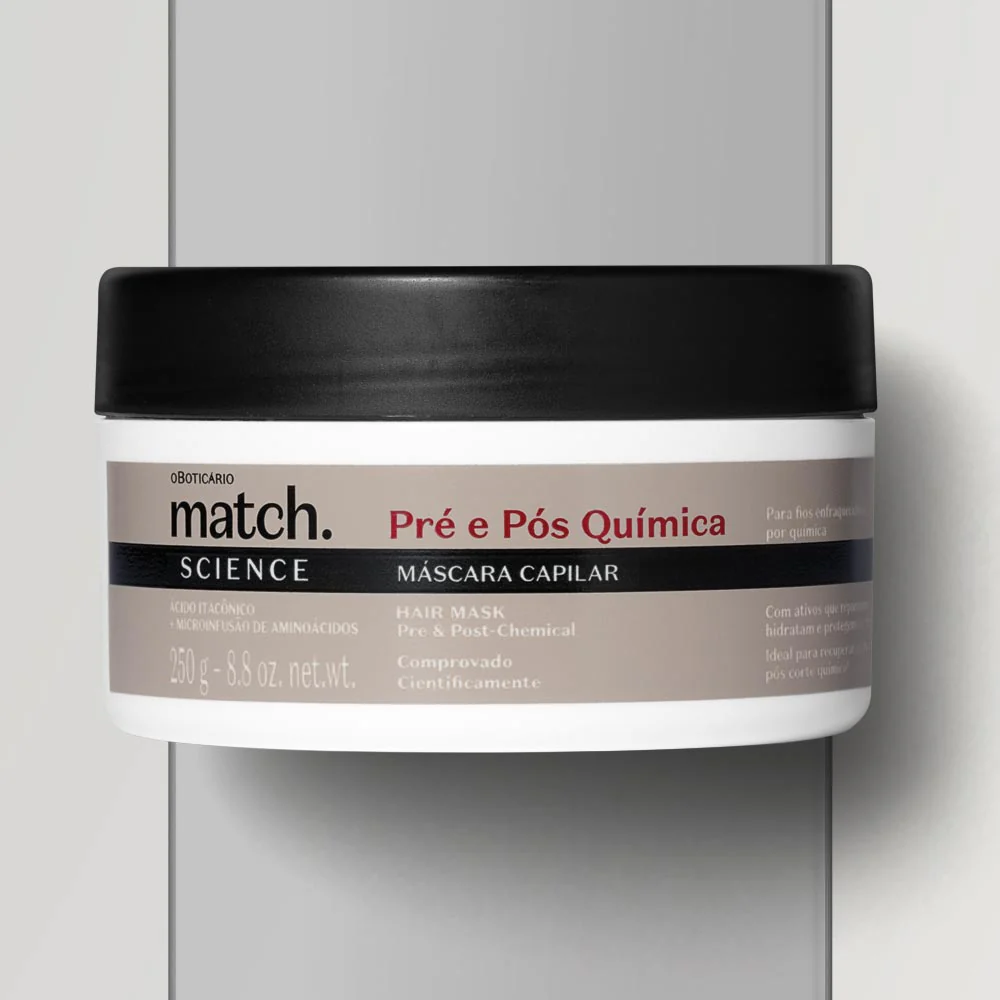 Máscara Capilar Match Science Pré e Pós-Química, 250g - Image 6