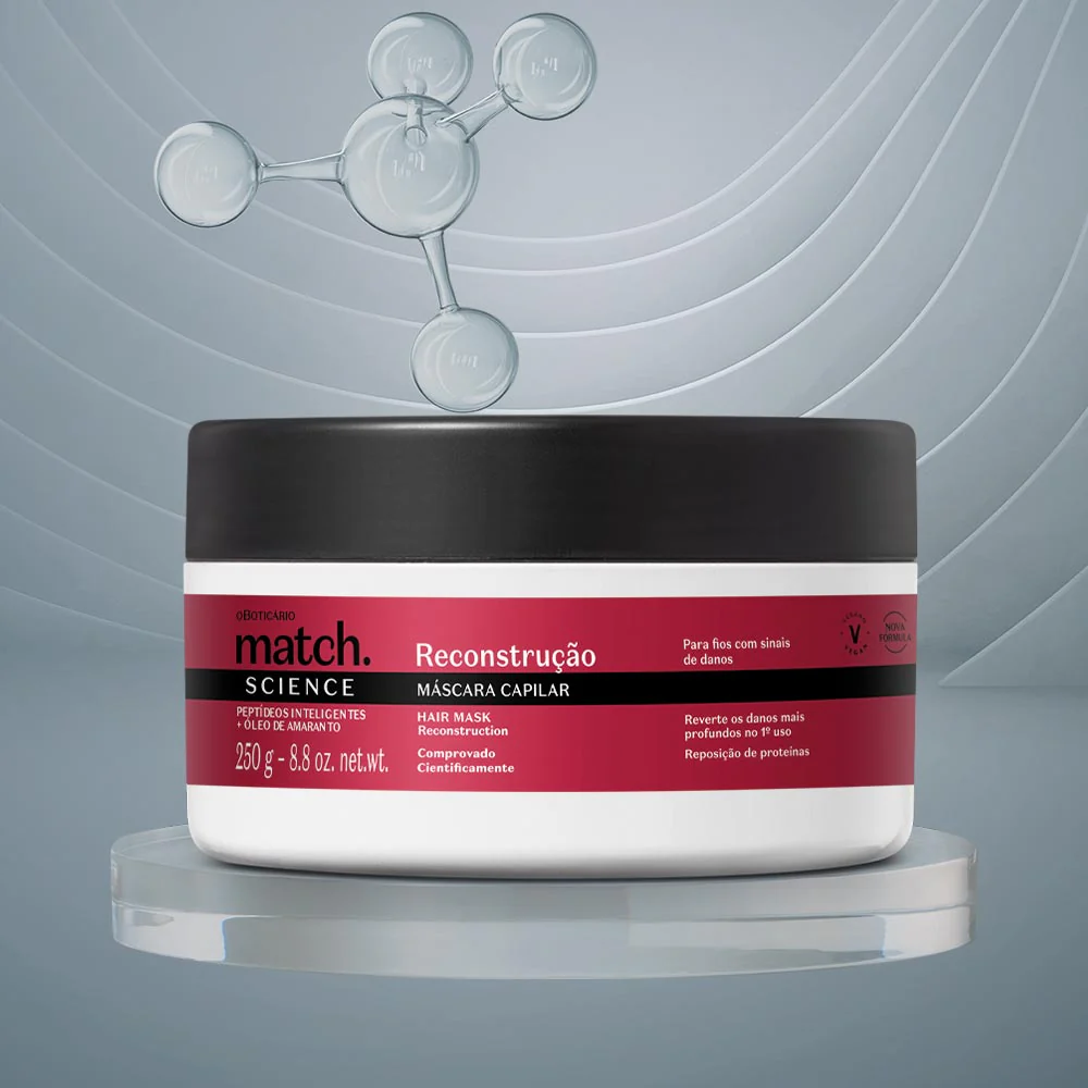 Máscara Capilar Match Science Reconstrução, 250g - Image 3