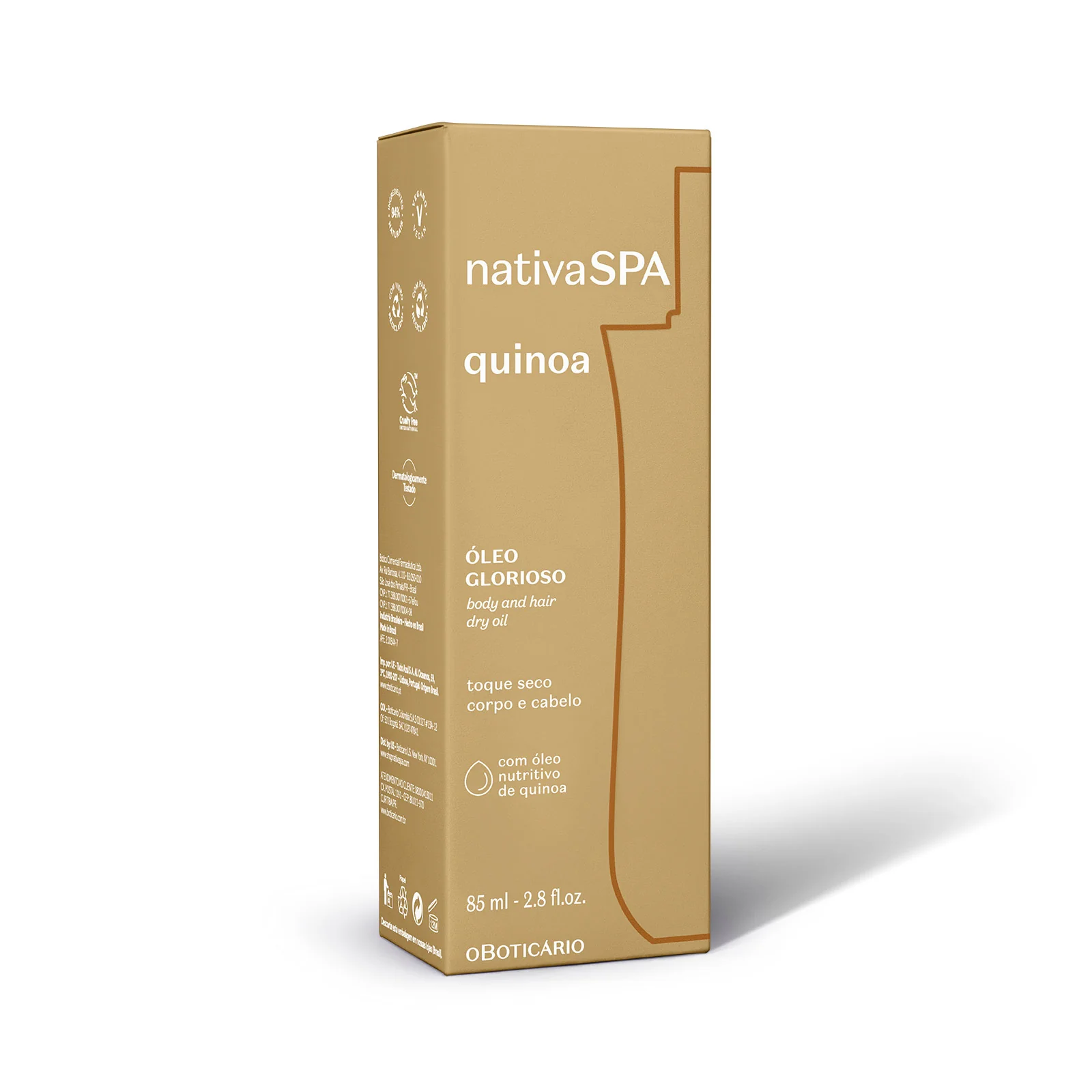 Óleo Glorioso para Corpo e Cabelo Nativa SPA Quinoa, 85ml - Image 4